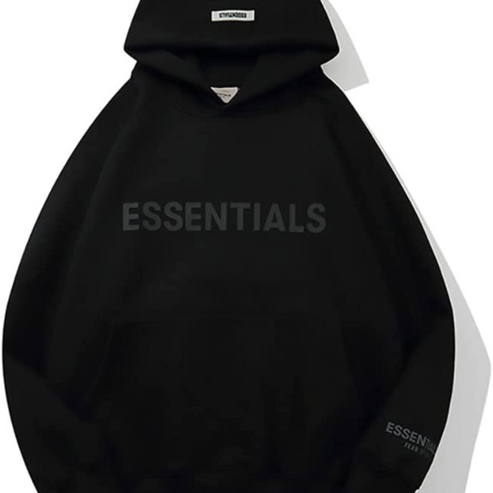 ESSENTIALS dupe Black hoodie